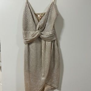 (M) Gold/Ivory Cocktail Dress